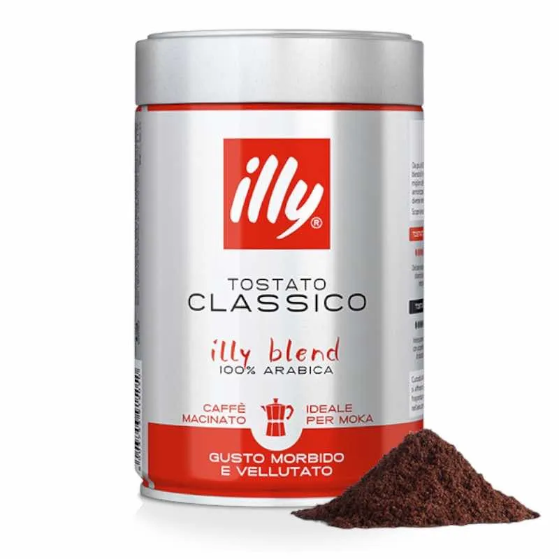 Illy Caffè Macinato tostato CLASSICO barattolo - 250gr