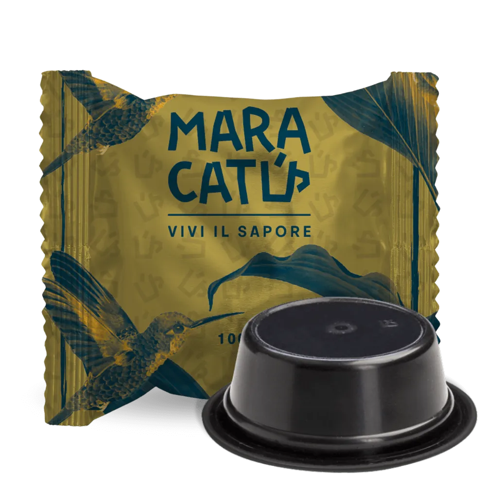 100 Capsule Maracatu Arabica Blend - Compatibile Lavazza A Modo Mio, Intensitate 7/10