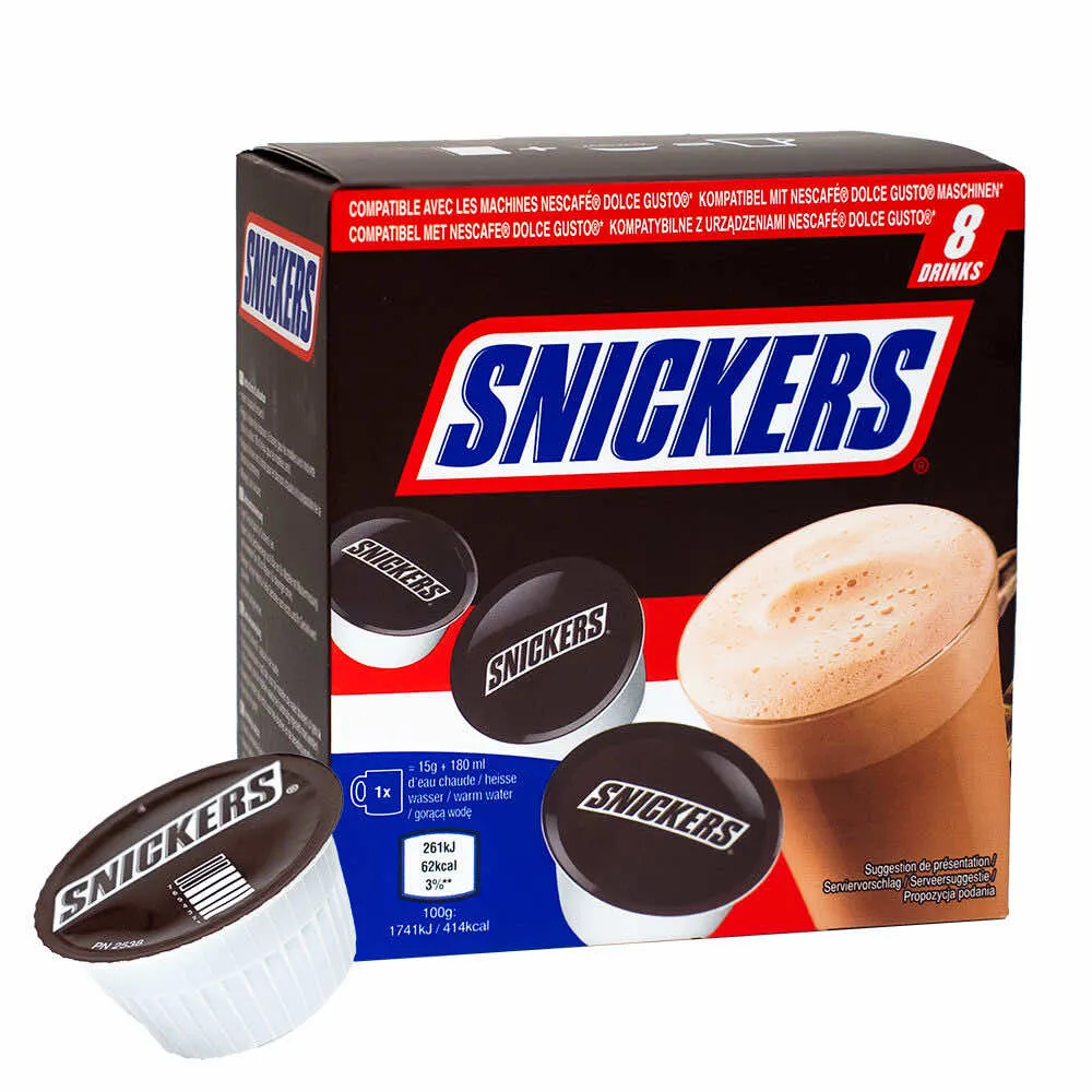 8 Capsule Snickers - Compatibile Dolce Gusto
