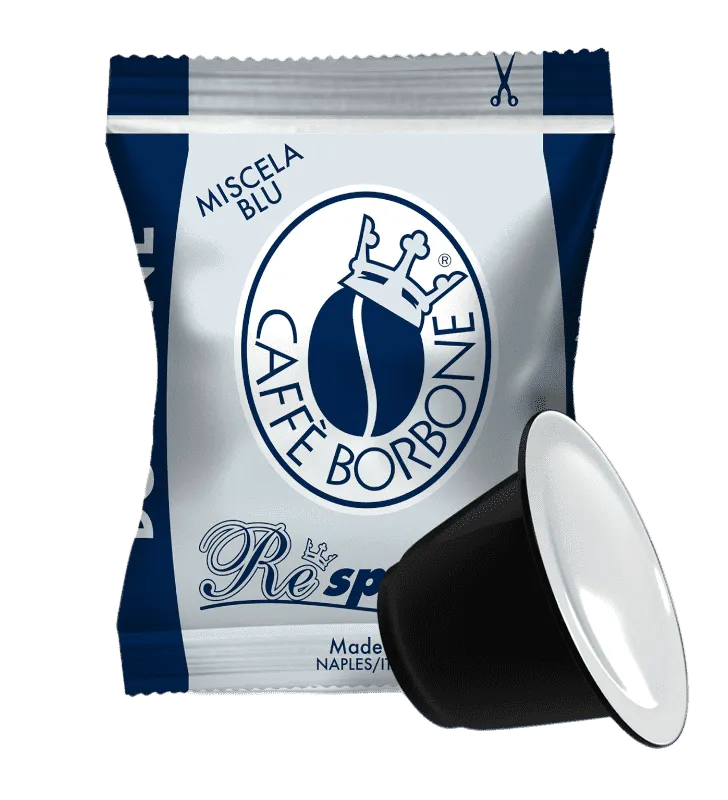 100 Capsule Borbone Respresso Miscela Blu - Compatibile Nespresso