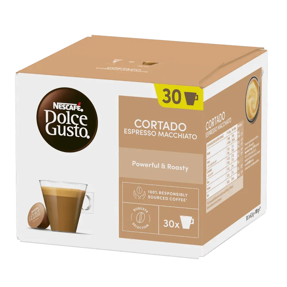 30 Capsule Nescafe Dolce Gusto Espresso Cortado - Format Convenabil